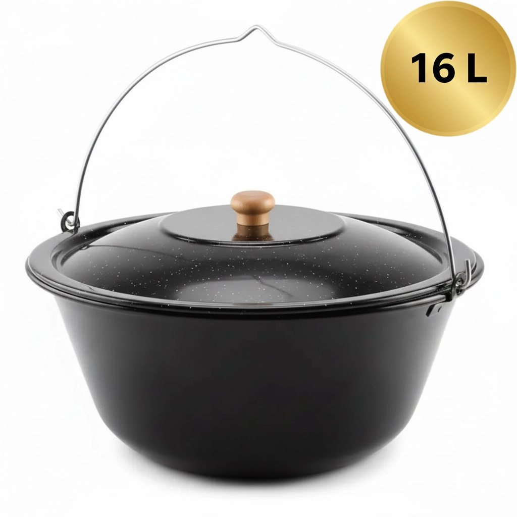 Smaltovaný kotlík 16 L s pokrievkou